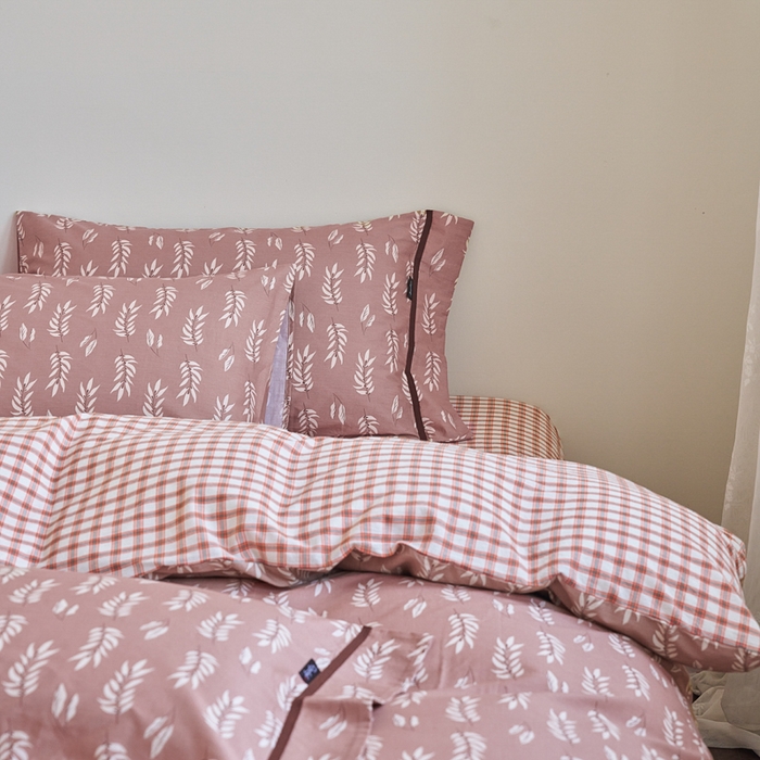 91家纺网 家纺一手货源 找家纺 贝尔 PELLHOME 全棉13376水洗+全棉色织水洗棉-织带款四件套（可抖音代发） 国宝茶