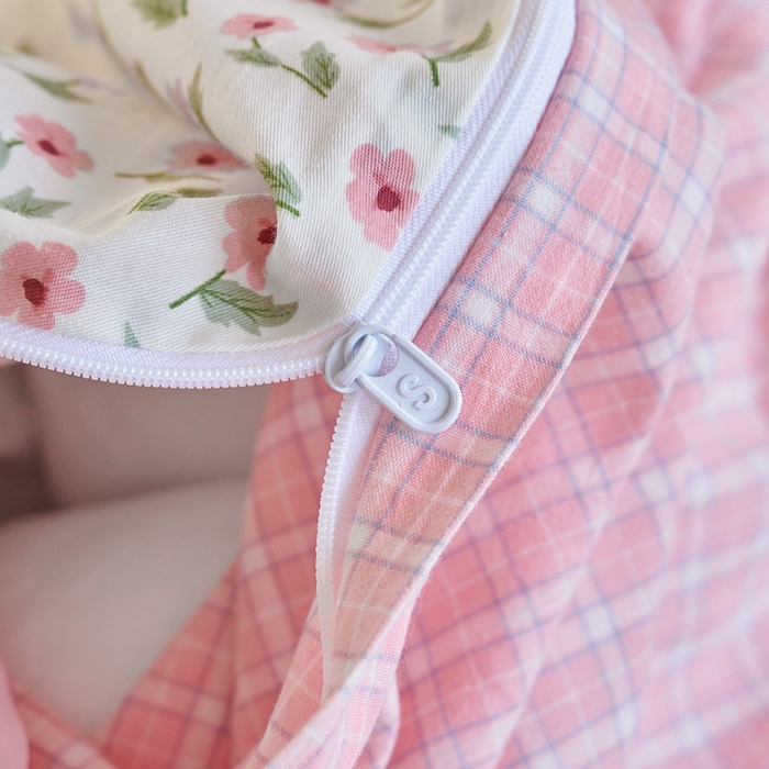 91家纺网 家纺一手货源 找家纺 贝尔 PELLHOME 全棉13376水洗+全棉色织水洗棉-织带款四件套（可抖音代发） 柔和桃