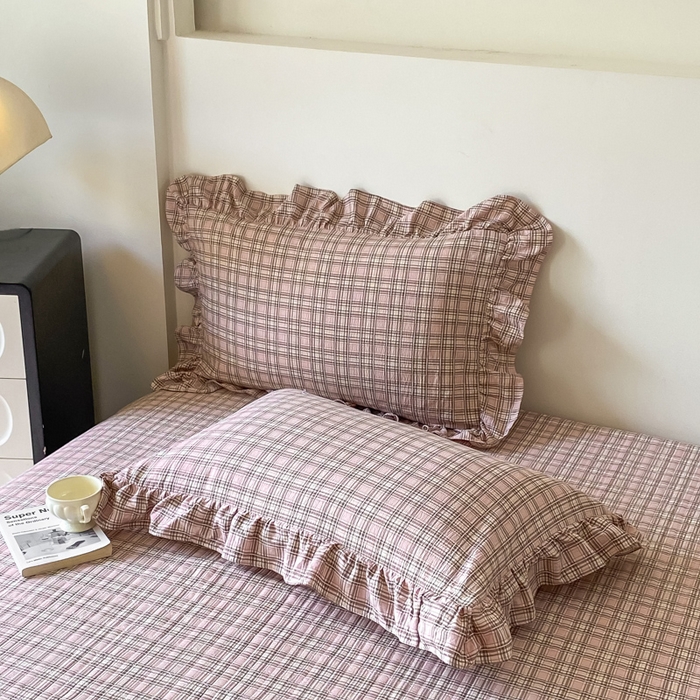 91家纺网 家纺一手货源 找家纺 （总）欧尚 2025新款皱皱纱床盖四件套