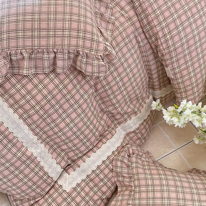 91家纺网 家纺一手货源 找家纺 （总）欧尚 2025新款皱皱纱床盖四件套