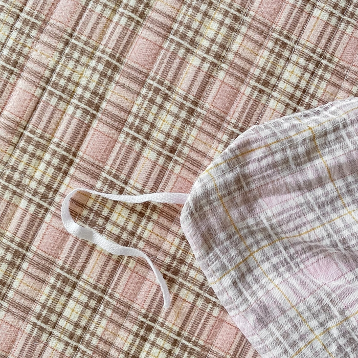 91家纺网 家纺一手货源 找家纺 （总）欧尚 2025新款皱皱纱床盖四件套