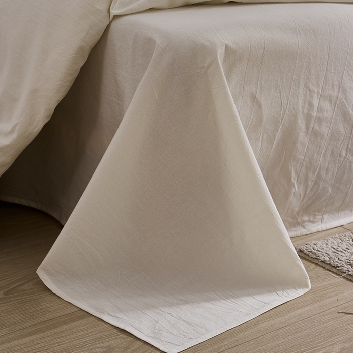 91家纺网 家纺一手货源 找家纺 贝尔 PELLHOME不染A类婴幼儿天然全棉提花大方格纯白素色日式绑带式四件套 可抖音代发 素肌