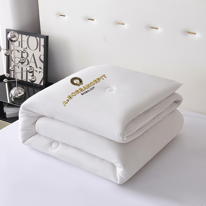 91家纺网 家纺一手货源 找家纺 爱诗诺家纺 一件代发2025年新款牛奶丝3D立体烫画大豆被春秋被直播冬被跨境电商被芯学生宿舍被子被芯 牛奶丝-白