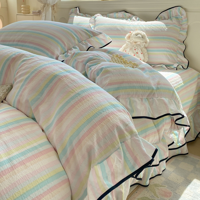 （总）欧尚 2025新款皱皱纱床盖四件套