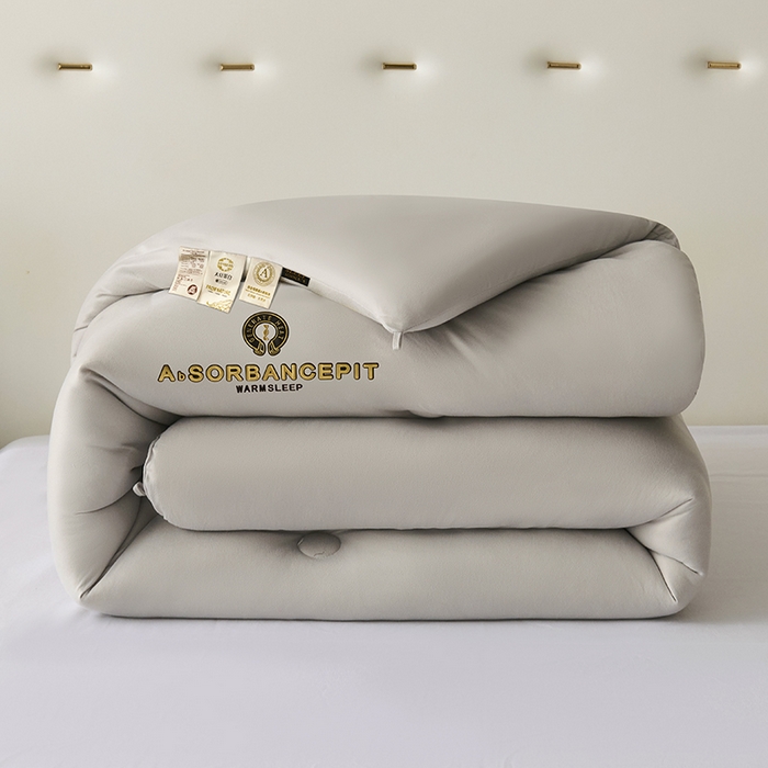 91家纺网 家纺一手货源 找家纺 爱诗诺家纺 一件代发2025年新款牛奶丝3D立体烫画大豆被春秋被直播冬被跨境电商被芯学生宿舍被子被芯 牛奶丝-灰