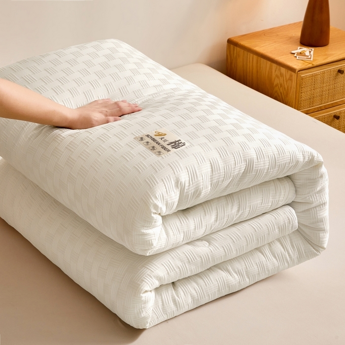 91家纺网 家纺一手货源 找家纺 （总）米米儿家纺 2025新款A类华夫格针织提花大豆冬被被子被芯