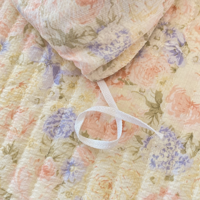 91家纺网 家纺一手货源 找家纺 欧尚 2025新款皱皱纱床盖四件套 繁花