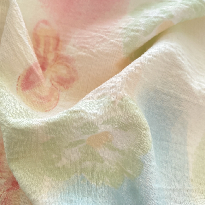 91家纺网 家纺一手货源 找家纺 欧尚 2025新款皱皱纱床盖四件套 花海