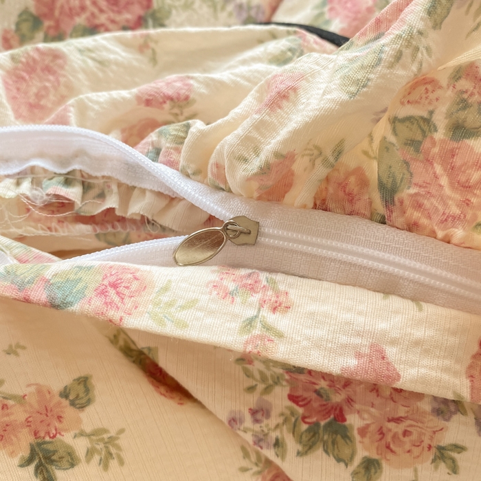 91家纺网 家纺一手货源 找家纺 欧尚 2025新款皱皱纱床盖四件套 田野