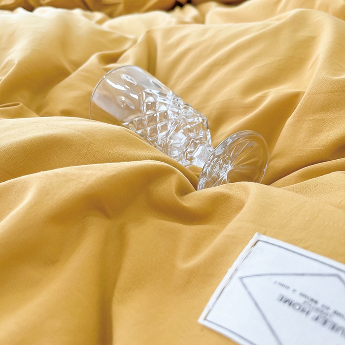 91家纺网 家纺一手货源 找家纺 贝尔 PELLHOME 全棉水洗棉宽花边镂空刺绣四件套床单床笠场景一春节不打烊（可抖音代发） 麦穗黄