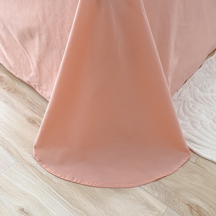 91家纺网 家纺一手货源 找家纺 贝尔 PELLHOME 全棉水洗棉宽花边镂空刺绣四件套床单床笠场景一春节不打烊（可抖音代发） 蜜糖粉