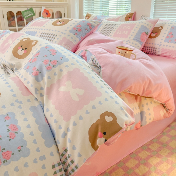 91家纺网 家纺一手货源 找家纺 （总）麦田家纺 2025新款花卉全棉印花四件套系列