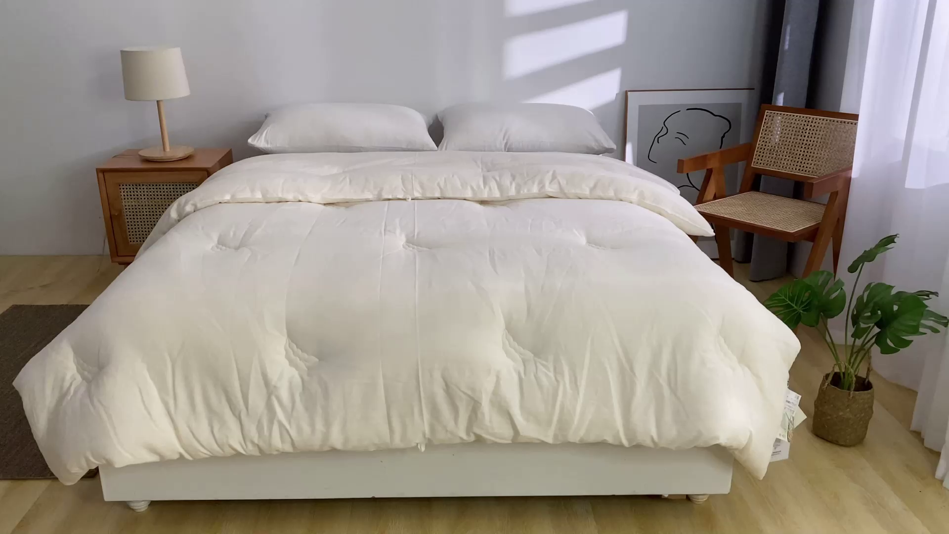 91家纺网 家纺一手货源 找家纺 （总）太阳羽 2025新款A类原棉提花大豆被抗菌夏凉被春秋被冬被