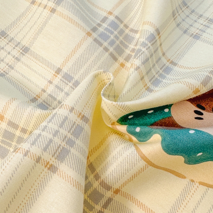 91家纺网 家纺一手货源 找家纺 麦田家纺 2025新款花卉全棉印花四件套系列 萌趣时光