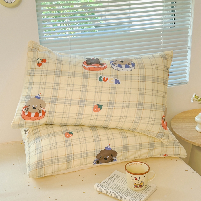 91家纺网 家纺一手货源 找家纺 麦田家纺 2025新款花卉全棉印花四件套系列 萌趣时光