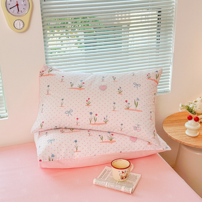 91家纺网 家纺一手货源 找家纺 （总）麦田家纺 2025新款花卉全棉印花四件套系列 觅香少女