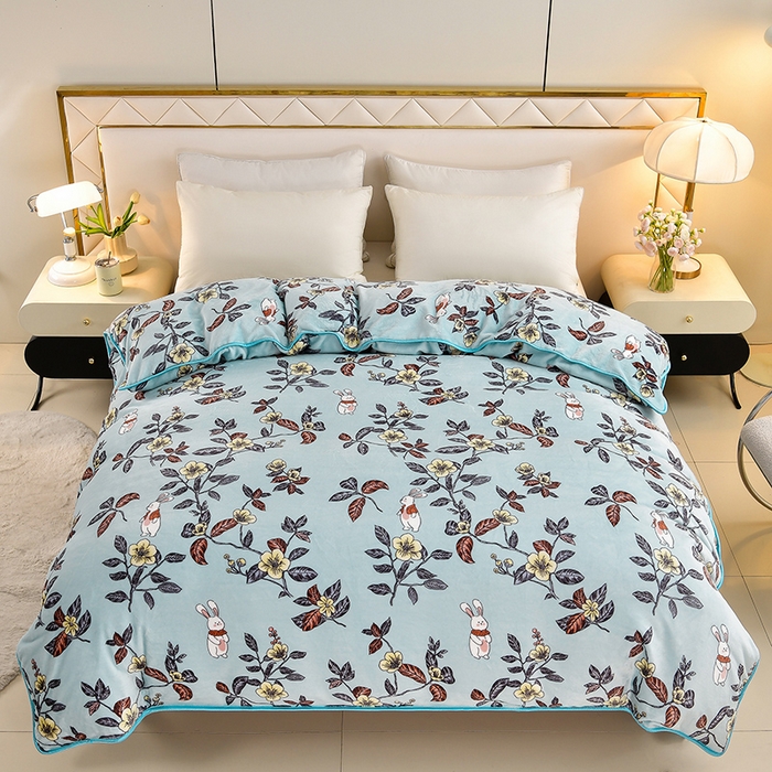 91家纺网 家纺一手货源 找家纺 （总）馨梦缘 加厚牛奶绒单被套