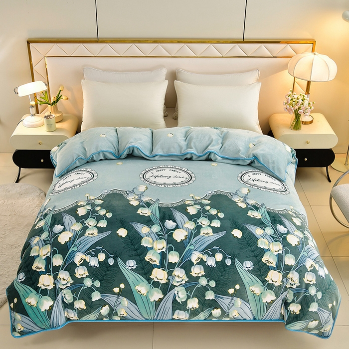 91家纺网 家纺一手货源 找家纺 （总）馨梦缘 加厚牛奶绒单被套