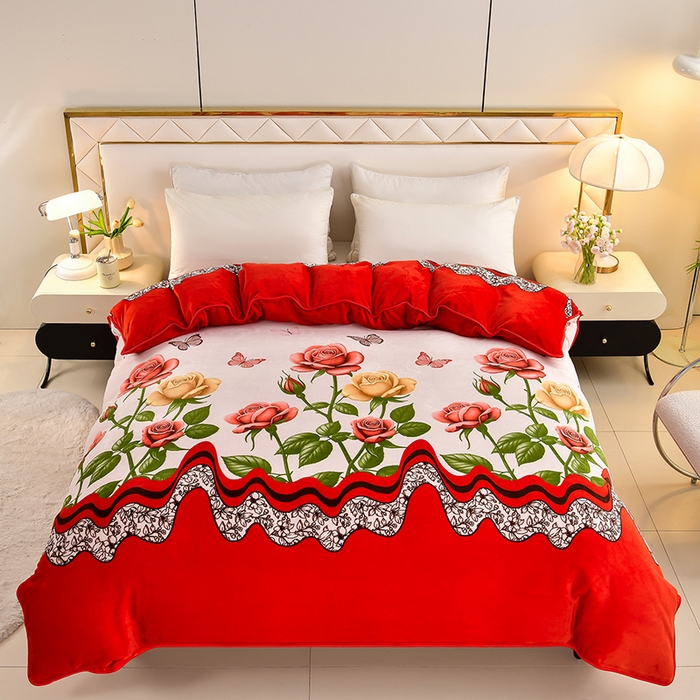 91家纺网 家纺一手货源 找家纺 （总）馨梦缘 加厚牛奶绒单被套