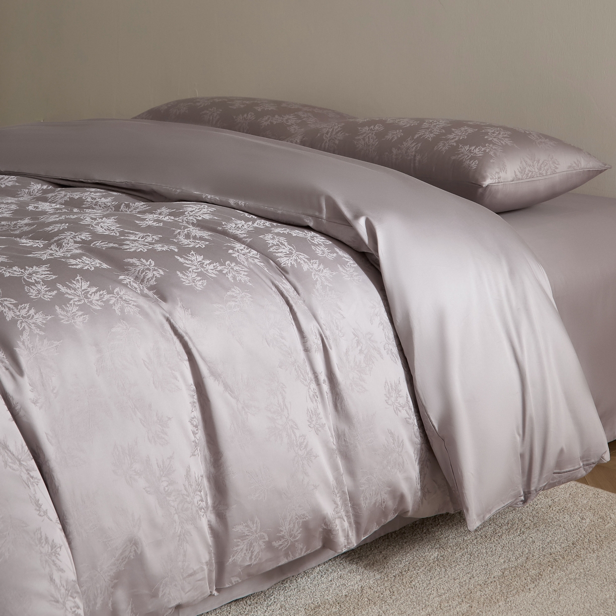 91家纺网 家纺一手货源 找家纺 ONE TWO ONE 121 2025新款秋冬高支高密提花长绒棉纯棉全棉高端贡缎四件套（【提供买家秀】为了各位老板们都有利润空间，平台控价券后不得低于228/318/338元，感谢您的配合与支持！！