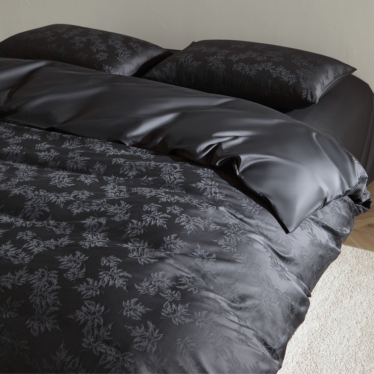 91家纺网 家纺一手货源 找家纺 ONE TWO ONE 121 2025新款秋冬高支高密提花长绒棉纯棉全棉高端贡缎四件套（【提供买家秀】为了各位老板们都有利润空间，平台控价券后不得低于228/318/338元，感谢您的配合与支持！！