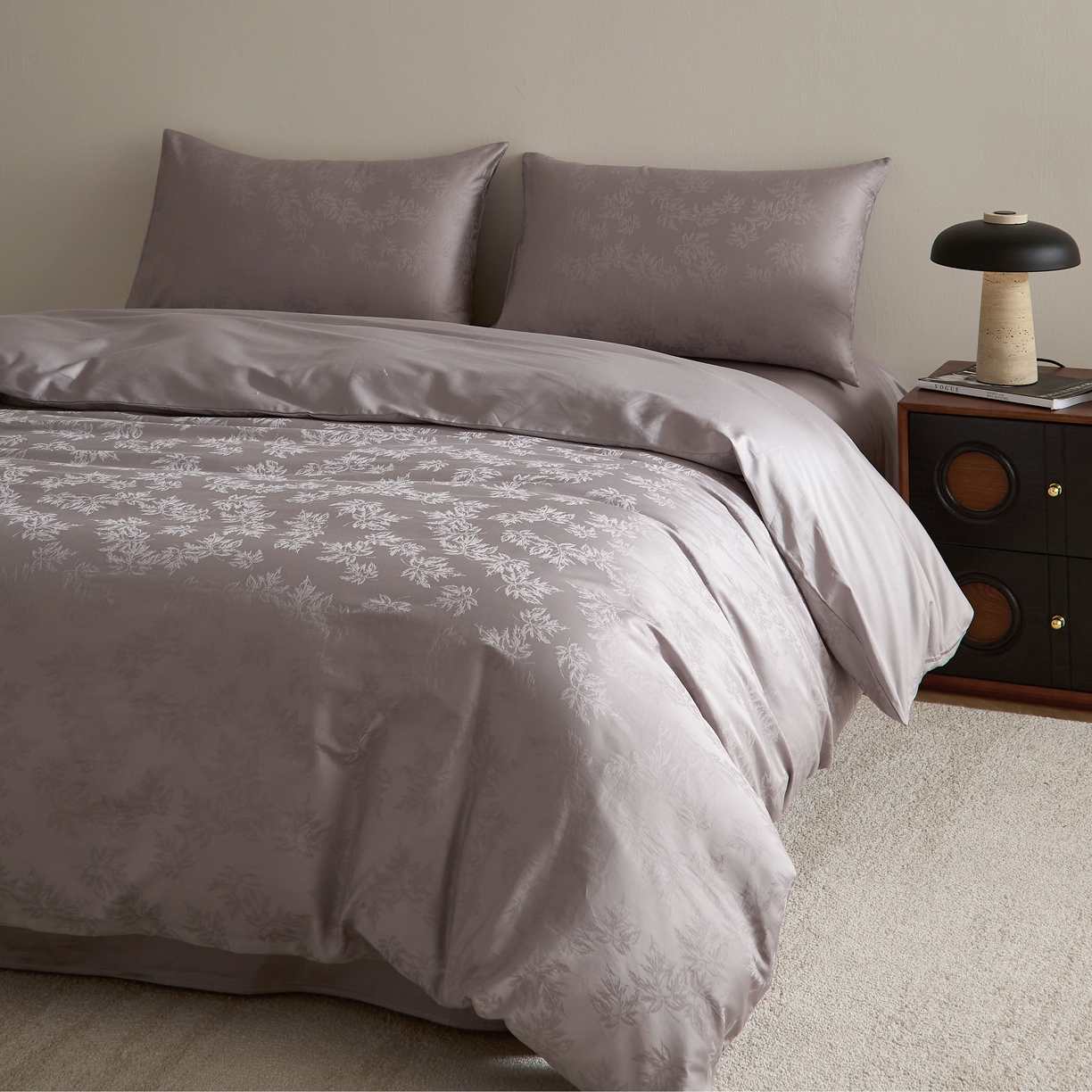 ONE TWO ONE 121 2025新款秋冬高支高密提花长绒棉纯棉全棉高端贡缎四件套（【提供买家秀】为了各位老板们都有利润空间，平台控价券后不得低于228/318/338元，感谢您的配合与支持！！