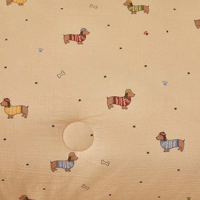 91家纺网 家纺一手货源 找家纺 南方印象 2025新款木棉冬被 小萌狗-双层纱