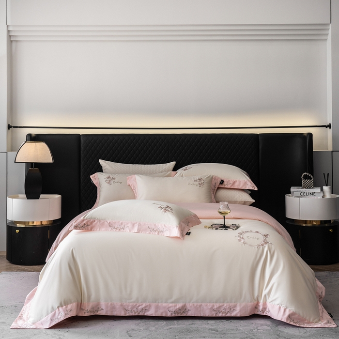 91家纺网 家纺一手货源 找家纺 （总）卡姿家纺 2025秋冬60支长绒棉全棉纯棉女奢温柔刺绣四件套— 奥莉雅