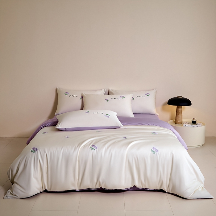 91家纺网 家纺一手货源 找家纺 （总）618家纺 2025新款A类新疆长绒棉四件套--甜茉