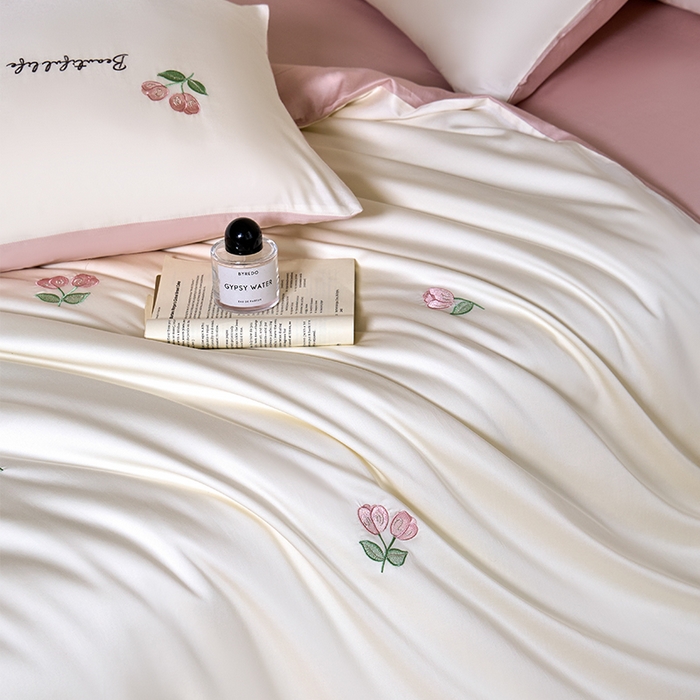 91家纺网 家纺一手货源 找家纺 （总）618家纺 2025新款A类新疆长绒棉四件套--甜茉