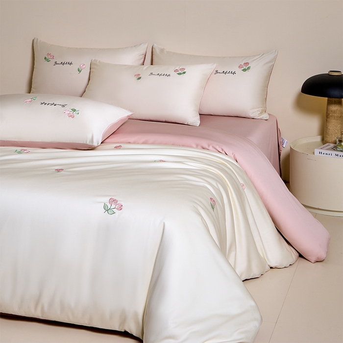 91家纺网 家纺一手货源 找家纺 （总）618家纺 2025新款A类新疆长绒棉四件套--甜茉