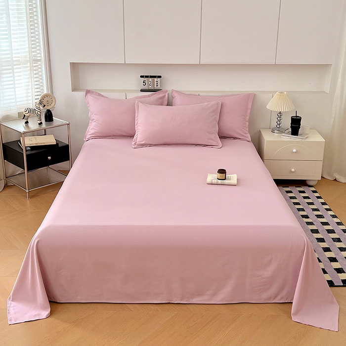 91家纺网 家纺一手货源 找家纺 （总）世爵 2025新款热款轻奢简约风高克重纯色140克水洗磨毛四件套