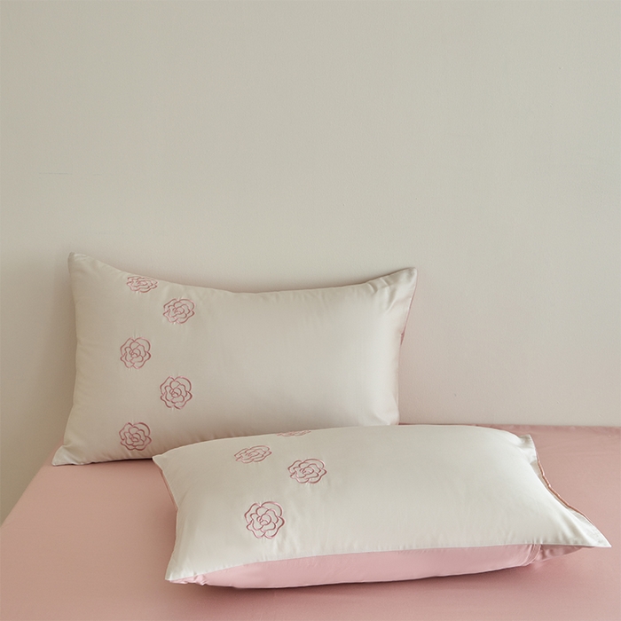 91家纺网 家纺一手货源 找家纺 （总）618家纺 2025新款A类新疆长绒棉四件套--邂逅山茶