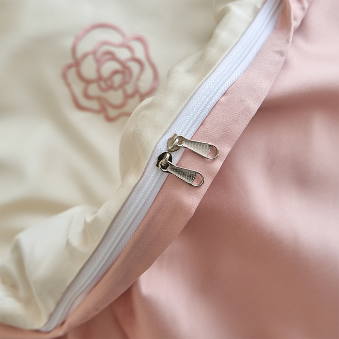 91家纺网 家纺一手货源 找家纺 （总）618家纺 2025新款A类新疆长绒棉四件套--邂逅山茶