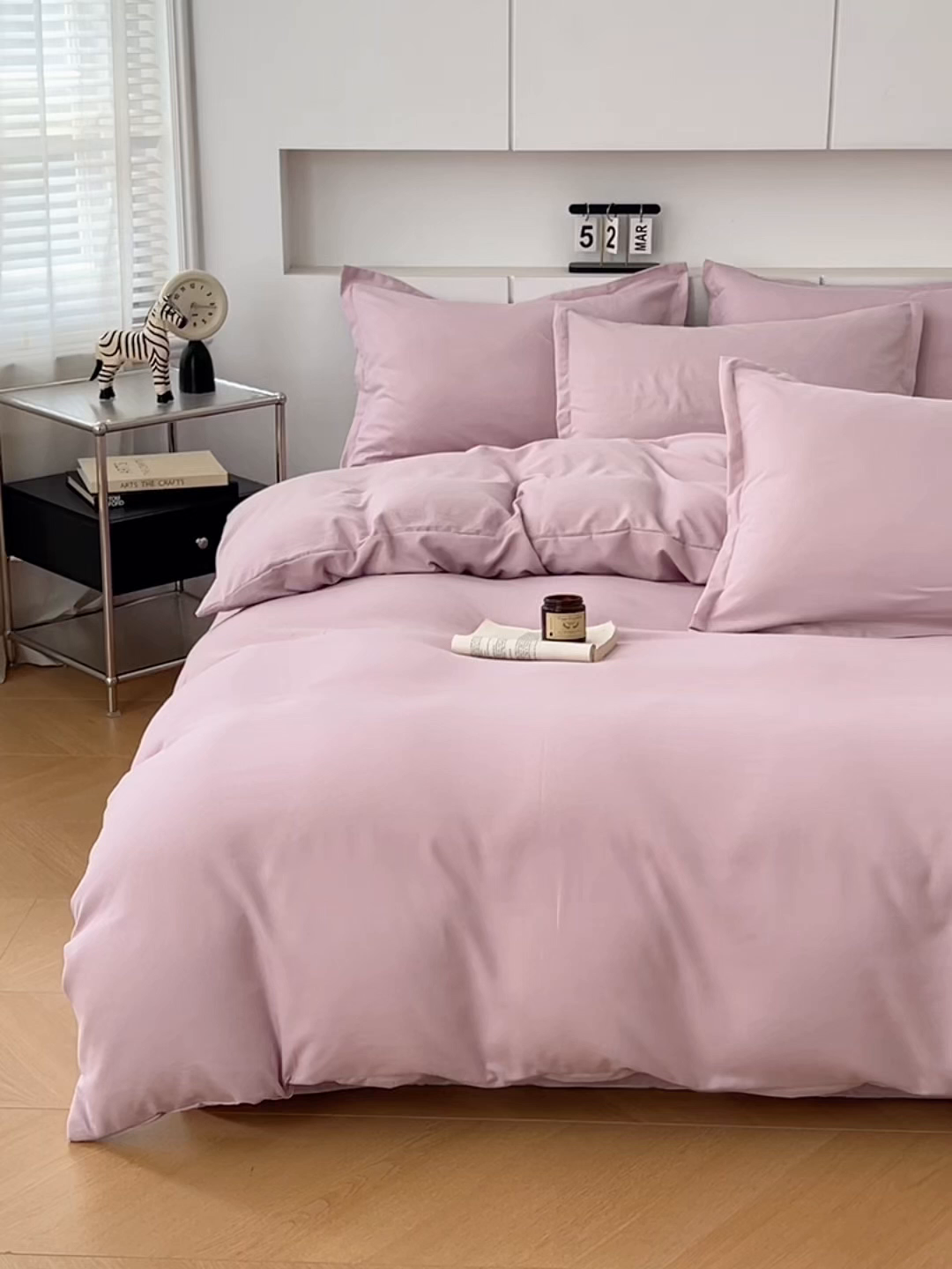 91家纺网 家纺一手货源 找家纺 （总）世爵 2025新款热款轻奢简约风高克重纯色140克水洗磨毛四件套