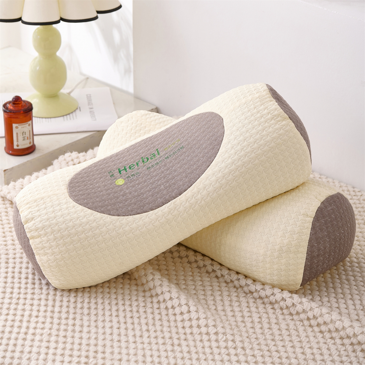 91家纺网 家纺一手货源 找家纺 （总）大熊枕芯 2025新款草本元宝荞麦护颈枕荞麦壳枕头枕芯