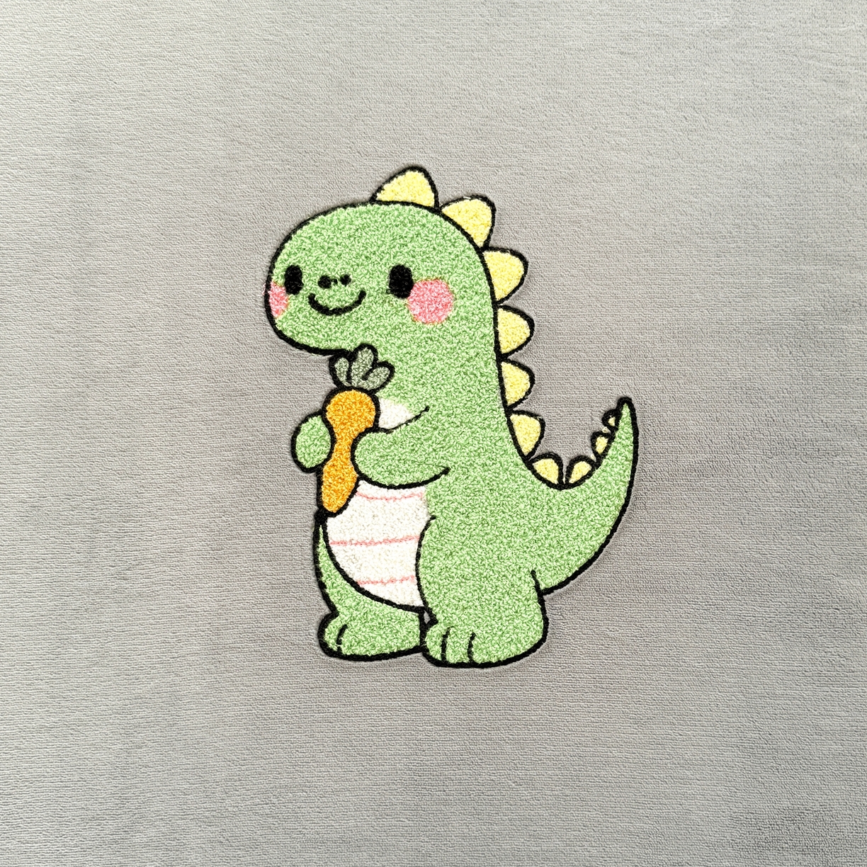 91家纺网 家纺一手货源 找家纺 湘之帛 2025新款牛奶绒印花床笠 小恐龙-灰色