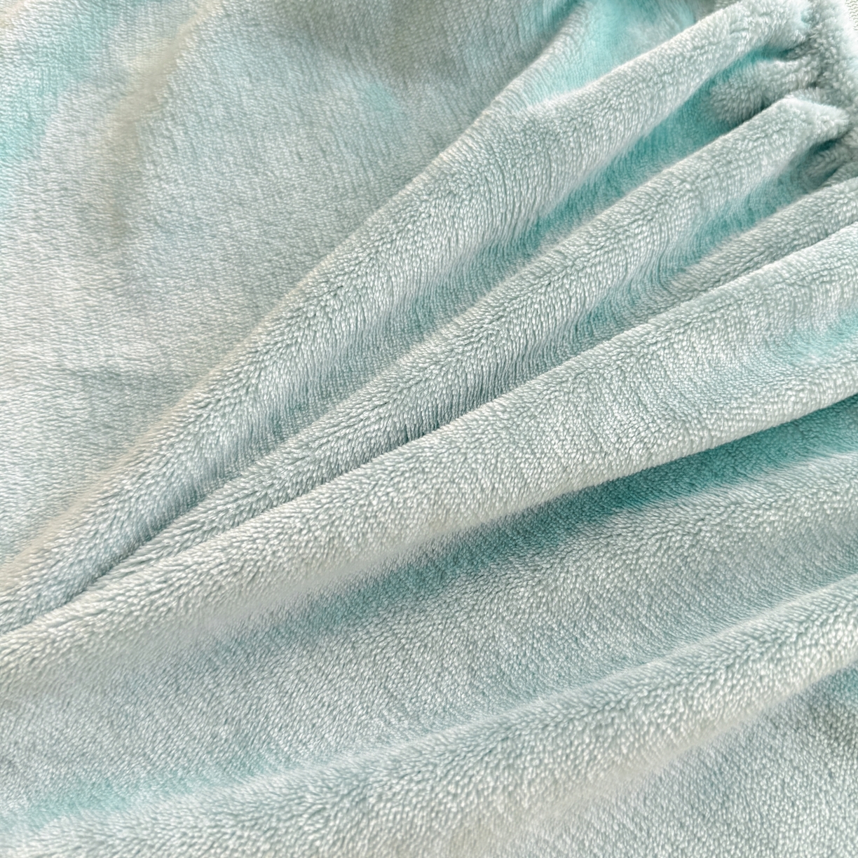 91家纺网 家纺一手货源 找家纺 湘之帛 2025新款牛奶绒印花床笠 小恐龙-浅蓝