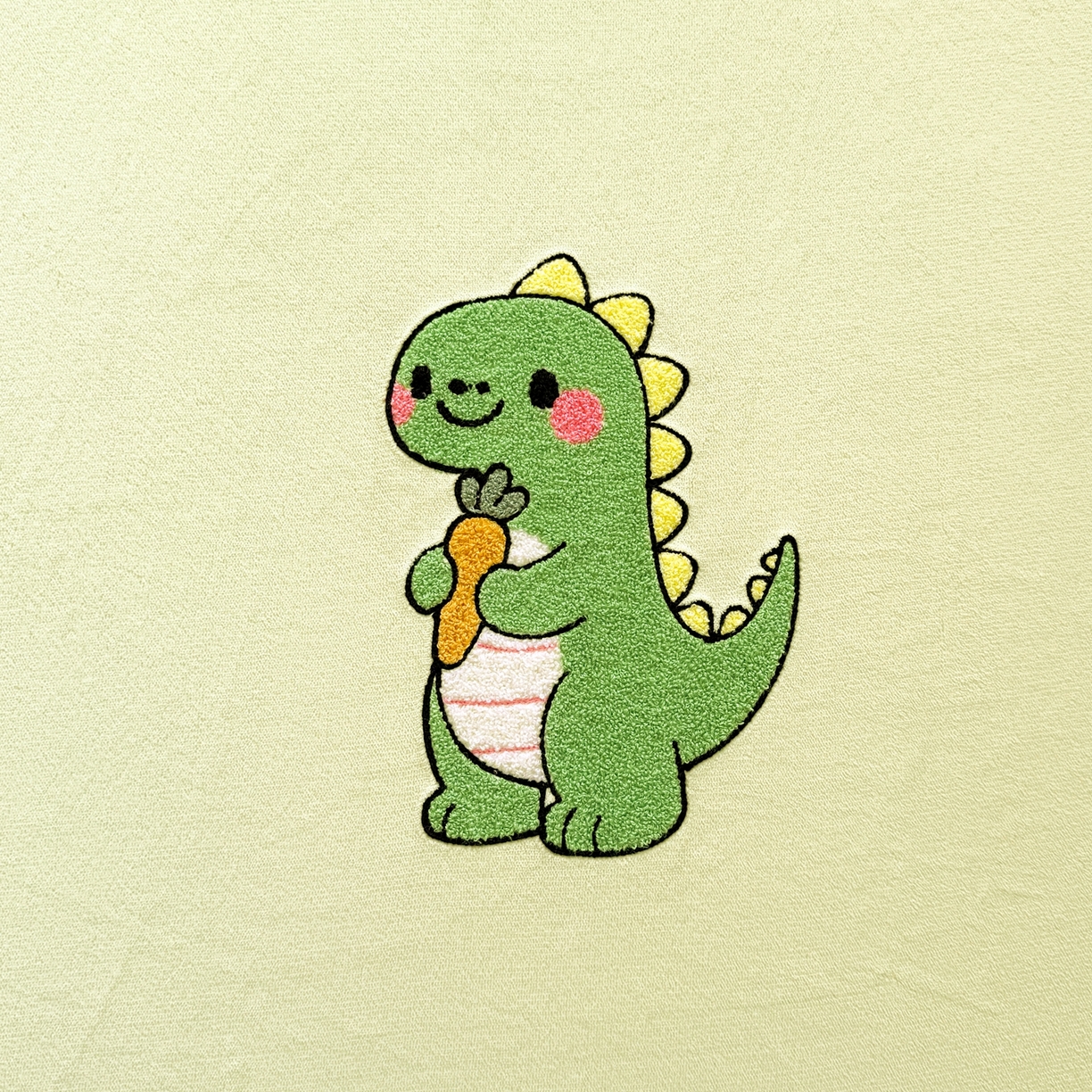 91家纺网 家纺一手货源 找家纺 湘之帛 2025新款牛奶绒印花床笠 小恐龙-浅绿