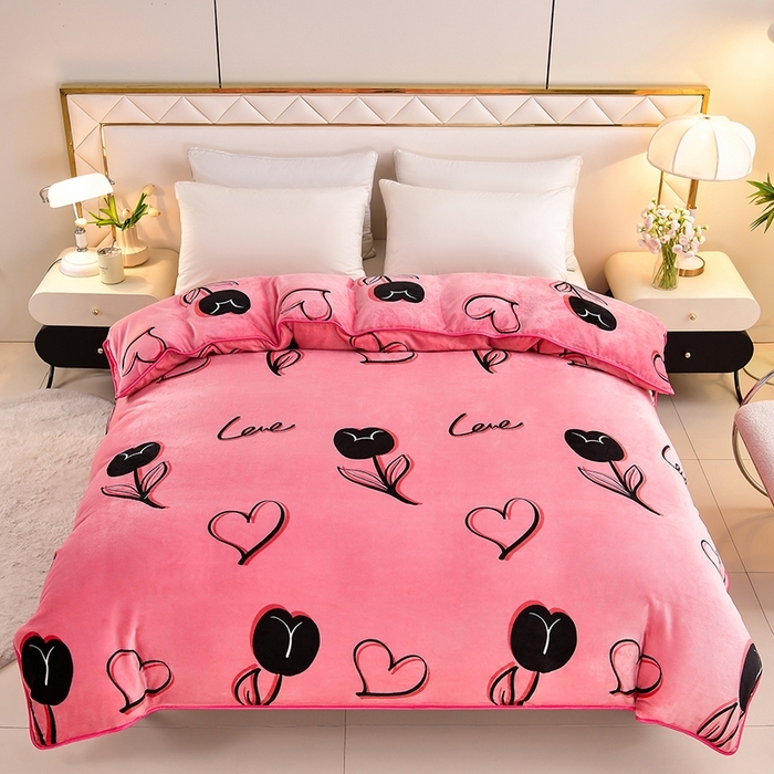 91家纺网 家纺一手货源 找家纺 （总）馨梦缘 加厚牛奶绒单被套