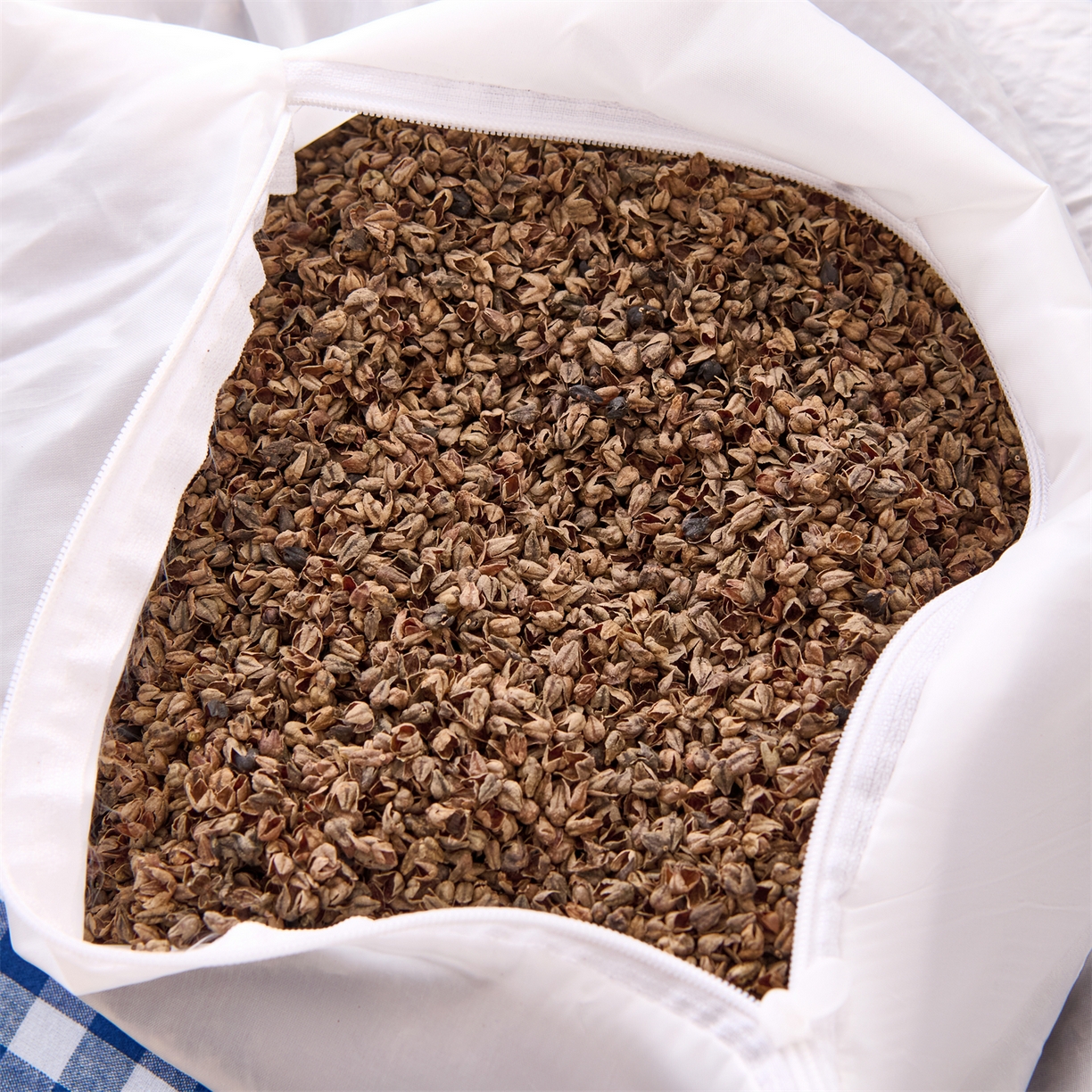 91家纺网 家纺一手货源 找家纺 大熊枕芯 2025新款全棉纯棉水洗棉小方格荞麦枕枕头枕芯-水洗棉小方格 水洗棉小方格-深蓝