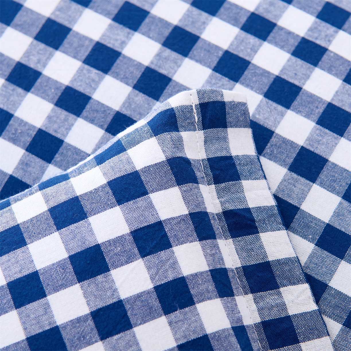 91家纺网 家纺一手货源 找家纺 大熊枕芯 2025新款全棉纯棉水洗棉小方格荞麦枕枕头枕芯-水洗棉小方格 水洗棉小方格-深蓝