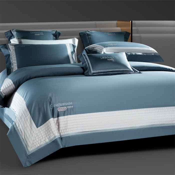 91家纺网 家纺一手货源 找家纺 （总）高大尚婚庆馆 2025秋冬新款长绒棉高奢系列四件套-圣卡罗