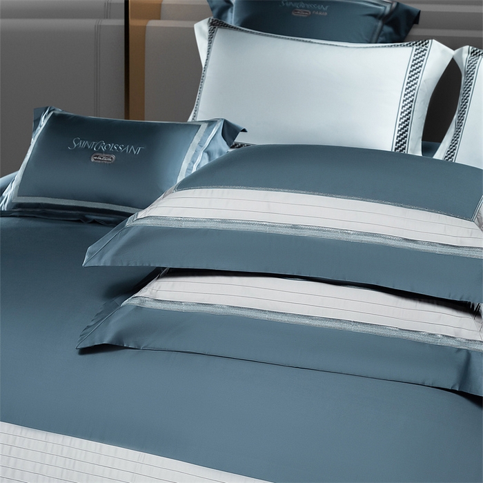 91家纺网 家纺一手货源 找家纺 （总）高大尚婚庆馆 2025秋冬新款长绒棉高奢系列四件套-圣卡罗