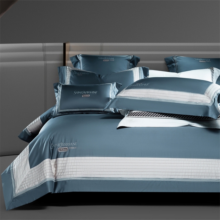 91家纺网 家纺一手货源 找家纺 （总）高大尚婚庆馆 2025秋冬新款长绒棉高奢系列四件套-圣卡罗