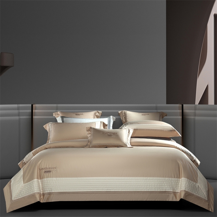 91家纺网 家纺一手货源 找家纺 （总）高大尚婚庆馆 2025秋冬新款长绒棉高奢系列四件套-圣卡罗