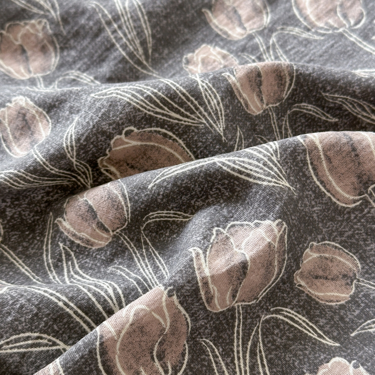 91家纺网 家纺一手货源 找家纺 一霖家纺 2025新款仿麻皱皱纱单床笠 浮生序梦