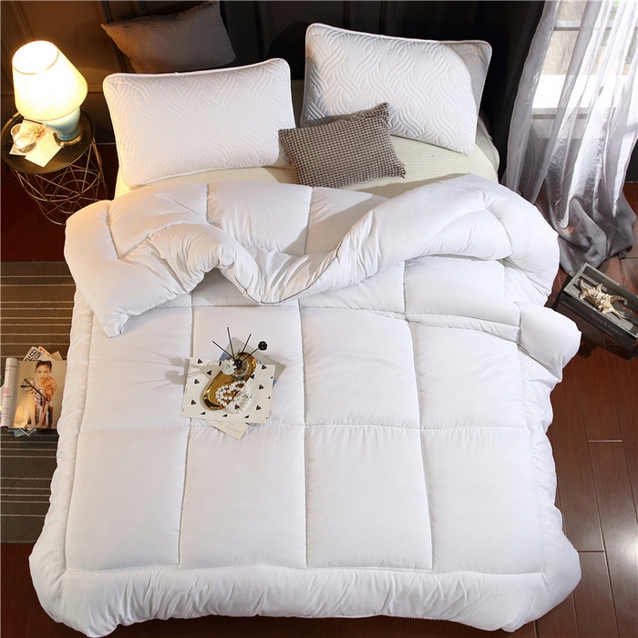 91家纺网 家纺一手货源 找家纺 畅销被业 跨境外贸2025新款磨毛四季被系列磨毛-蓝色