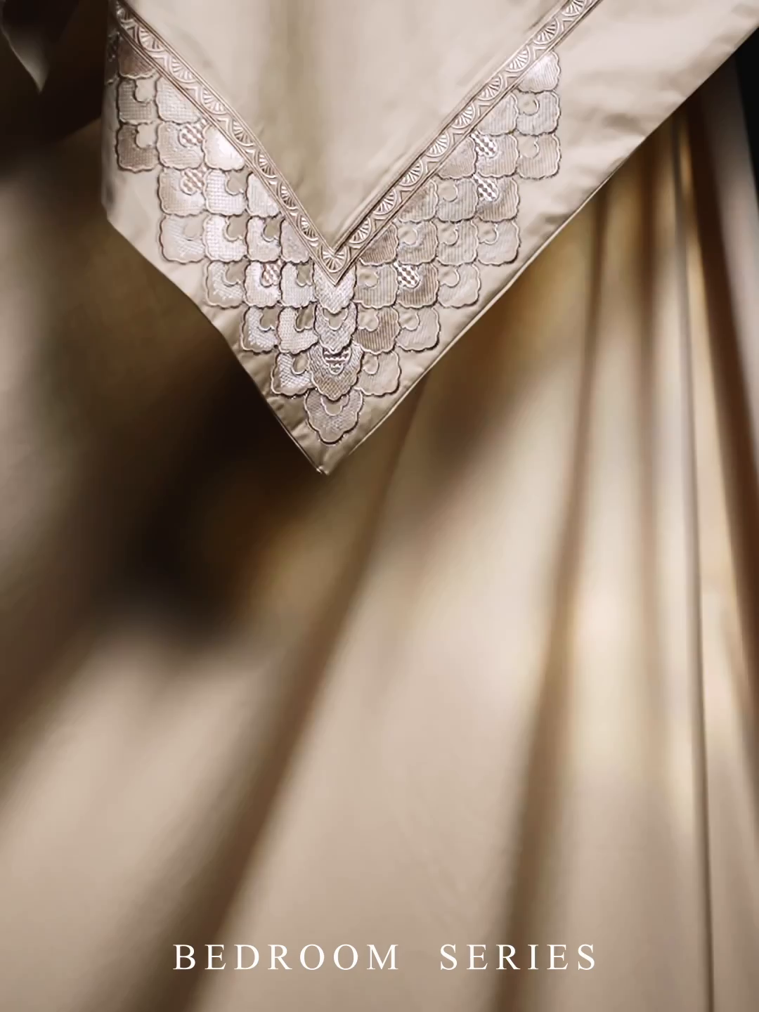 91家纺网 家纺一手货源 找家纺 （总）高大尚婚庆馆 2025秋冬新款长绒棉高奢系列四件套-欧菲娜