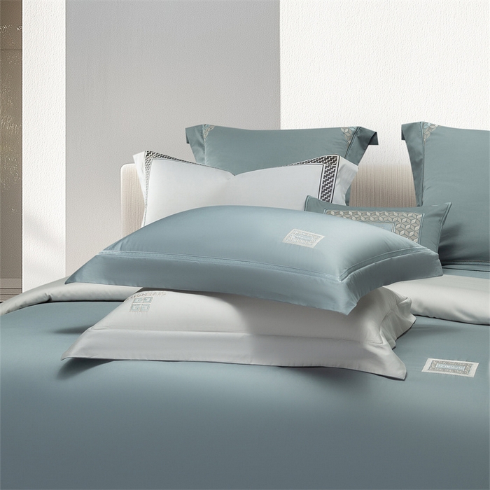 91家纺网 家纺一手货源 找家纺 （总）高大尚婚庆馆 2025秋冬新款长绒棉AB版高奢系列四件套-简爱